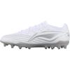 Li Ning MG Multi Ground Artificial Turf Slip Resistant Abrasion Resistant Soccer Shoes Men's White Silver YSFV025-4