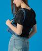 KOLEAT Summer Cooling Marmont V-Neck Crop Plain Short Sleeve T-Shirt [Black]