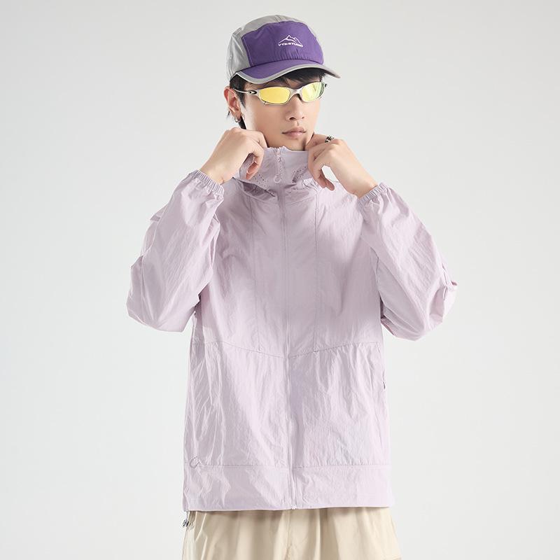 UPF10 + Ice Silk Sunscreen Clothing Men's Summer Couples Outdoor Sports Sunshade Jacket UV Protection Sunscreen Clothing