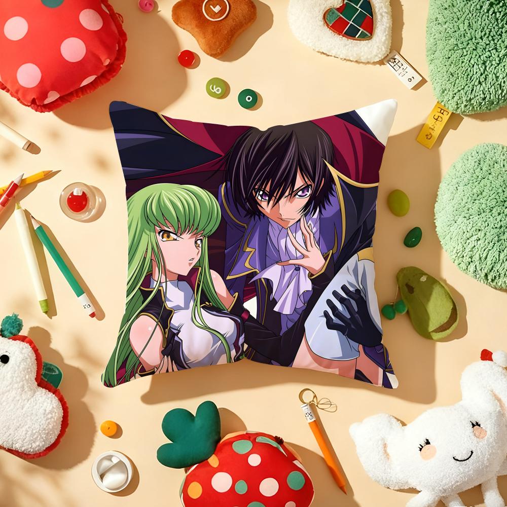 Code G-Geass Z-Zero Anime Cushion Cover Plush Fabric Soft Double-Sided Printed Sofa Warm Winter Home Gift Pillow Cover