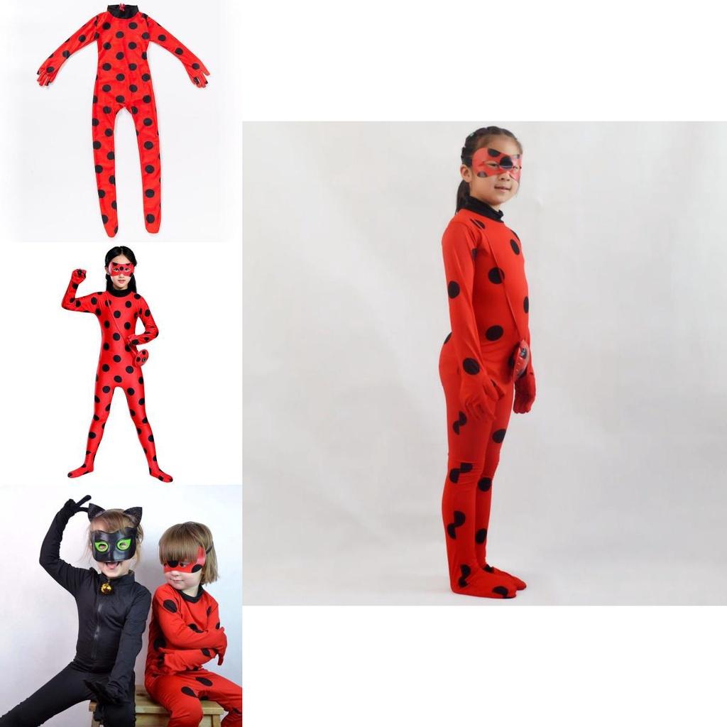 Costum Cosplay Miraculous Ladybug Pentru Copii Și Adulți Perfect Pentru Petreceri de Halloween Și Crăciun!