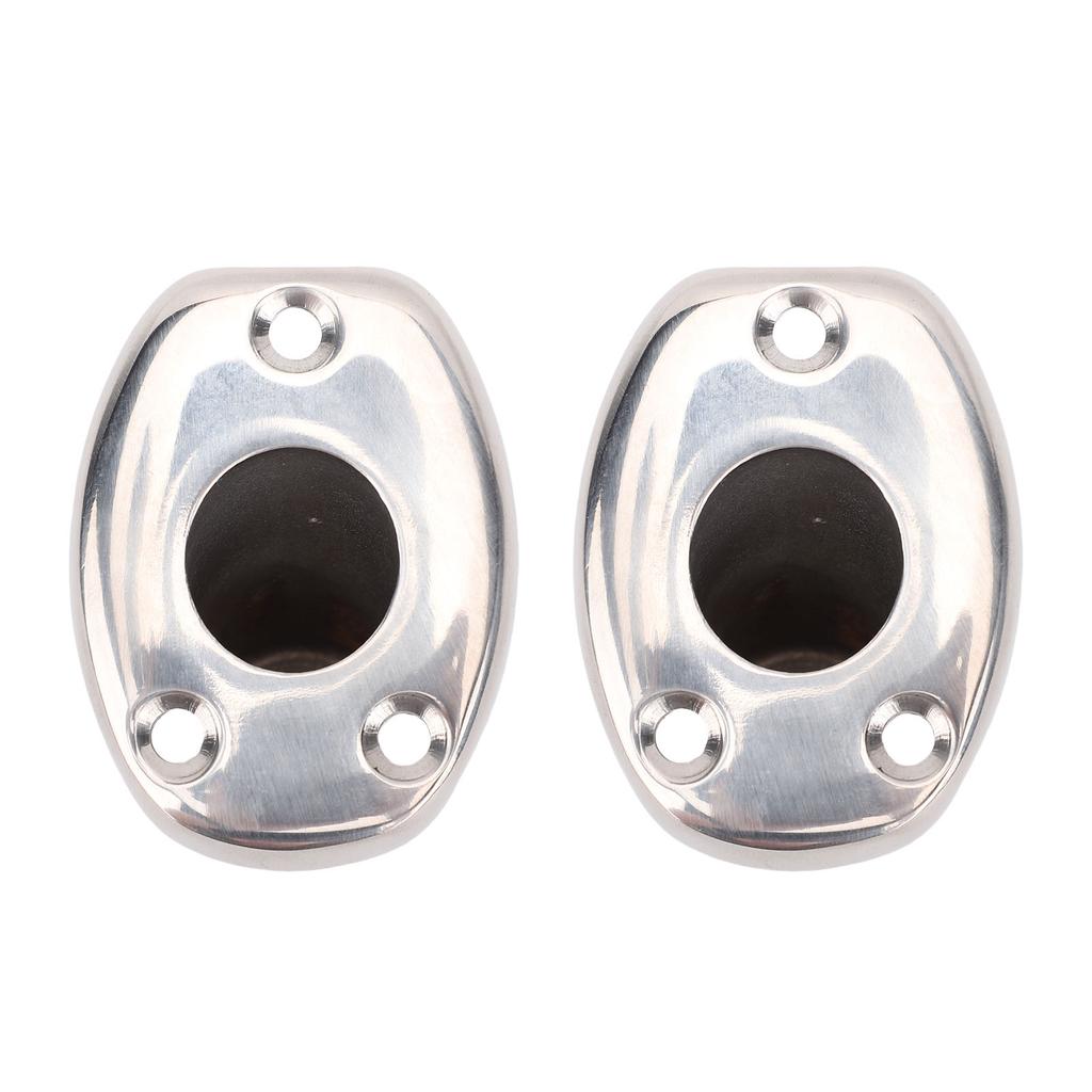 2 buc Bază de punte cu montaj încastrat, soclu catarg din oțel inoxidabil 316, montaj încastrat înclinat la 30 de grade, suport pentru lansete de pescuit pentru bărci