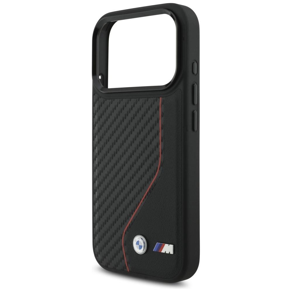 BMW M Carbon Line & Logo MagSafe Hülle für iPhone 17 Pro Rot