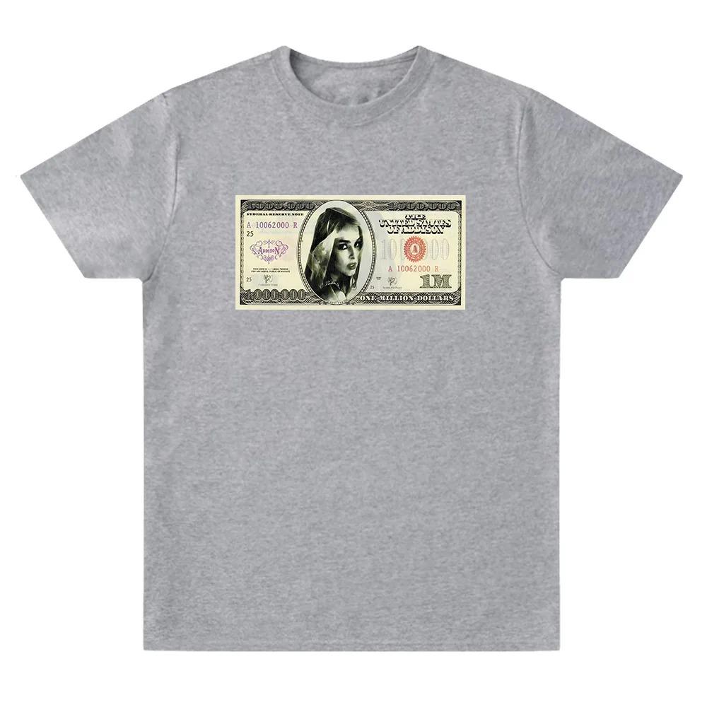 Unisex's Women Fashion Aesthetics T-shirt Money Dance Whoree T Shirts Addison Rae Vintage Graphic T Shirt Short Sleeved Cotton Tops