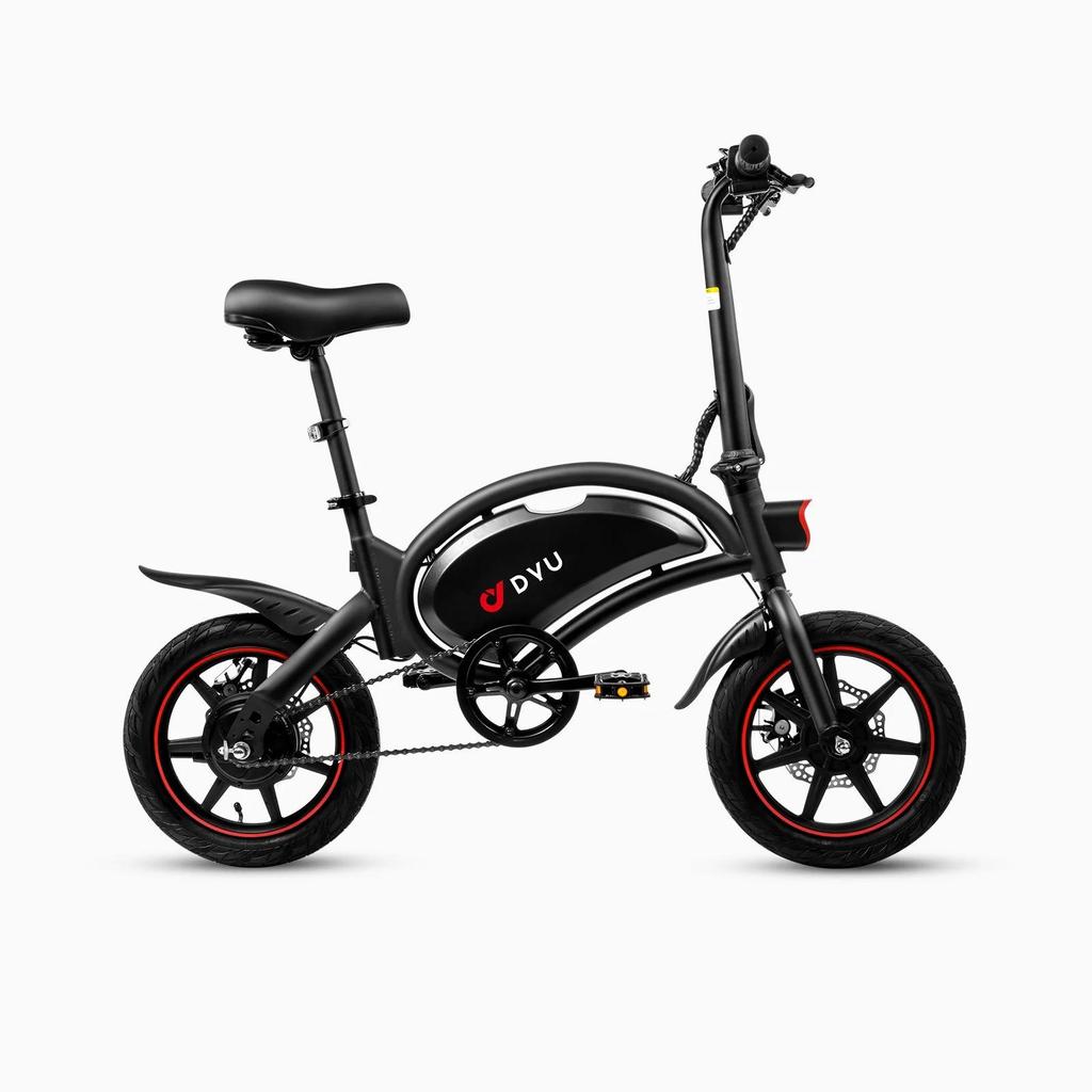 DYU D3F 36V 250W Foldable E-Bike - 50km Pedal Assist, Ultra-Light 17kg Steel Frame & Dual Disc Brakes