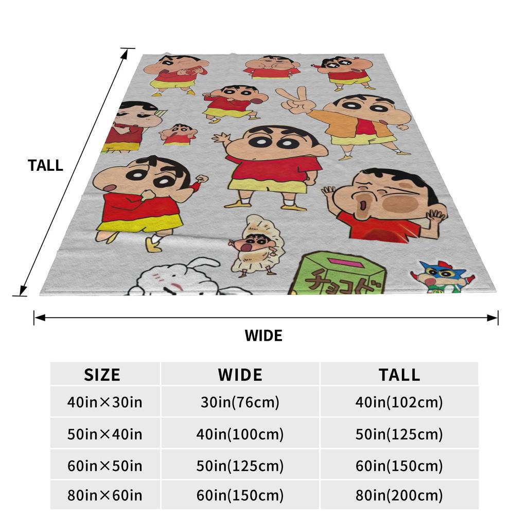 Soft BlanketsBoy Girl Travel Crayons Shin-chans Photos Collection Bedding Throws Flannel Bedspread For Couch Bed Sofa Bed Cover