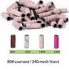 50 Pcs 3.1Mm Mini Nail Sanding Bands Uv Gel Acrylic Polish Remover Nail Tool Set 120/150/180/240 Grit
