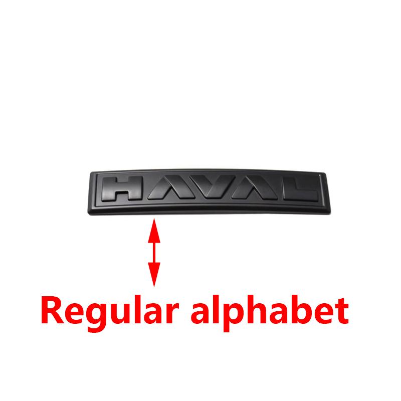 Per Haval H6 GT logo Auto Rete Anteriore Emblemi Logo Nero Per GWM Great Wall Generazione Haval H6 GT