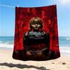 1 Stück Annabelle Puppe Outdoor Flanelldecke Geschenk für Jungen Mädchen Erwachsene, Familie Freunde