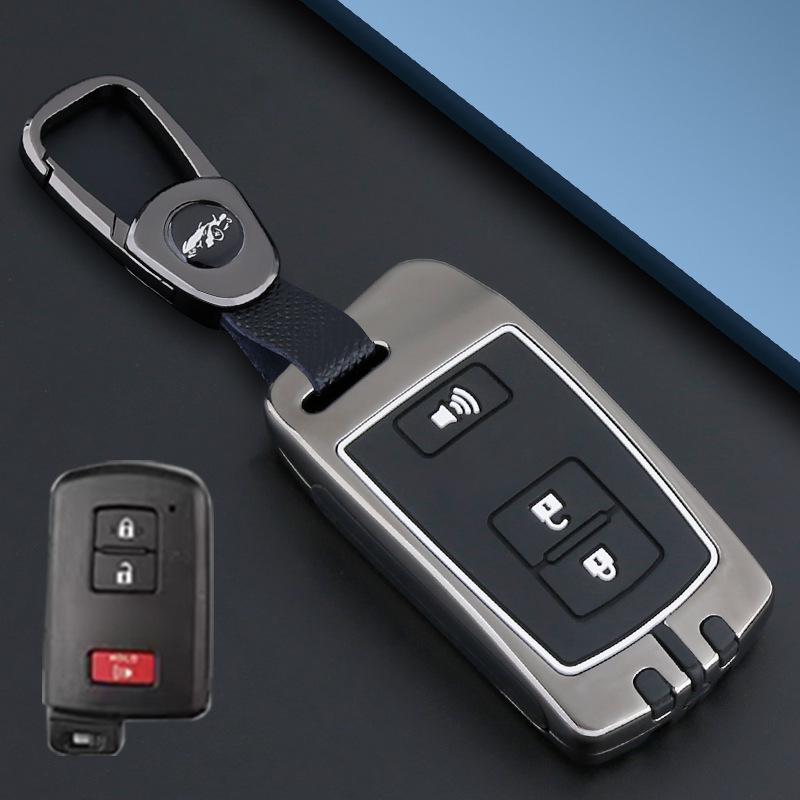 Metal Snap Key Cover for Toyota Camry, Land Cruiser (12-15), and Highlander