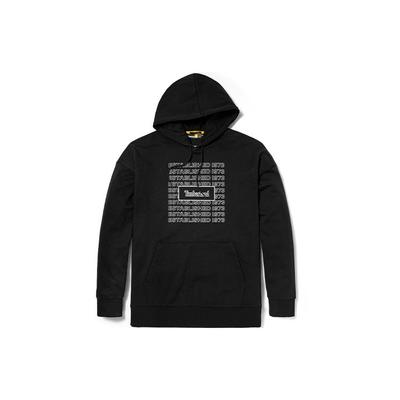 Timberland Sudadera Deportiva Holgada con Estampado de Logotipo para Hombre Sudaderas Negro A27JU-001
