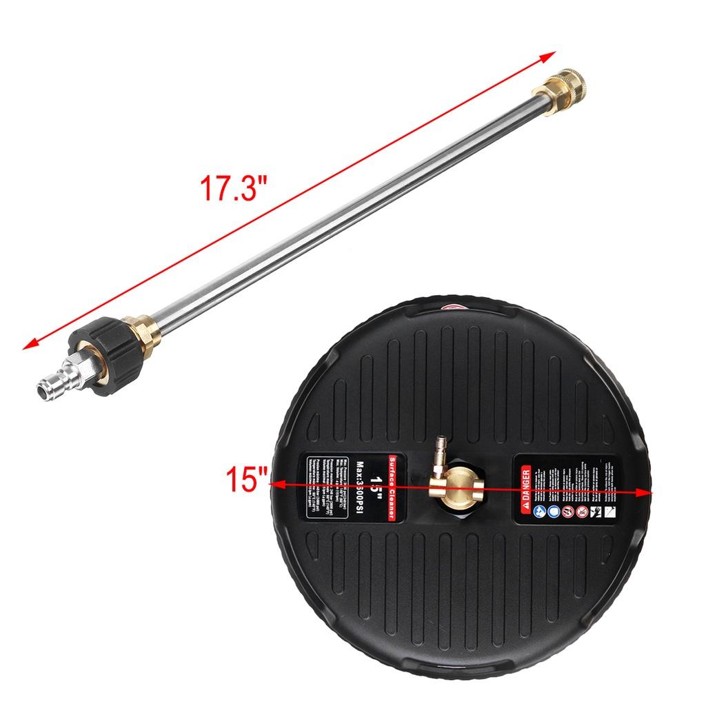 

Мойка высокого давления Роторная насадка для очистки поверхностей Струйные щетки для очистки пола Мойка высокого давления Круглый диск Мойка высокого давления 3600PSI 15 дюймов