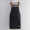 Waterproof and Oil-Proof Kitchen Apron with Convenient Storage for Men and Women