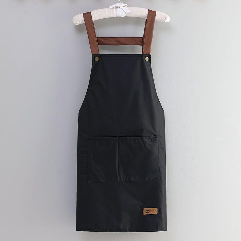 Waterproof and Oil-Proof Kitchen Apron with Convenient Storage for Men and Women