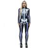 Halloween Skeleton Digital Print Jumpsuit Street Style Cosplay Outfit,Unisex
