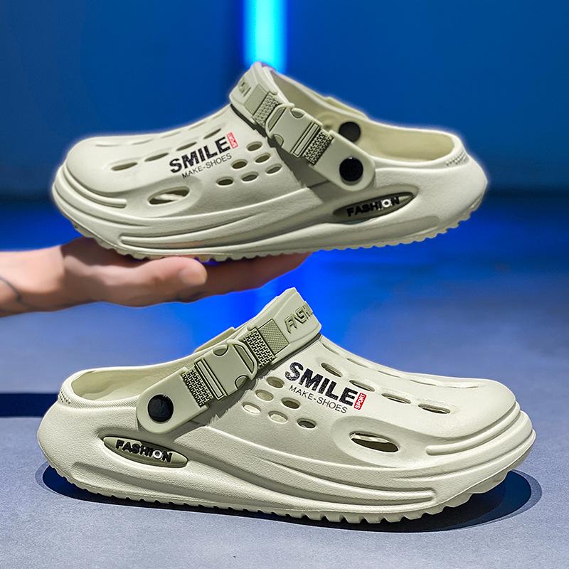 Fashion Summer Men Sandals Outside Beach Shoes Fashion EVA Men Slippers with Arch Support Waterproof Garden Shoes for Men Clogs