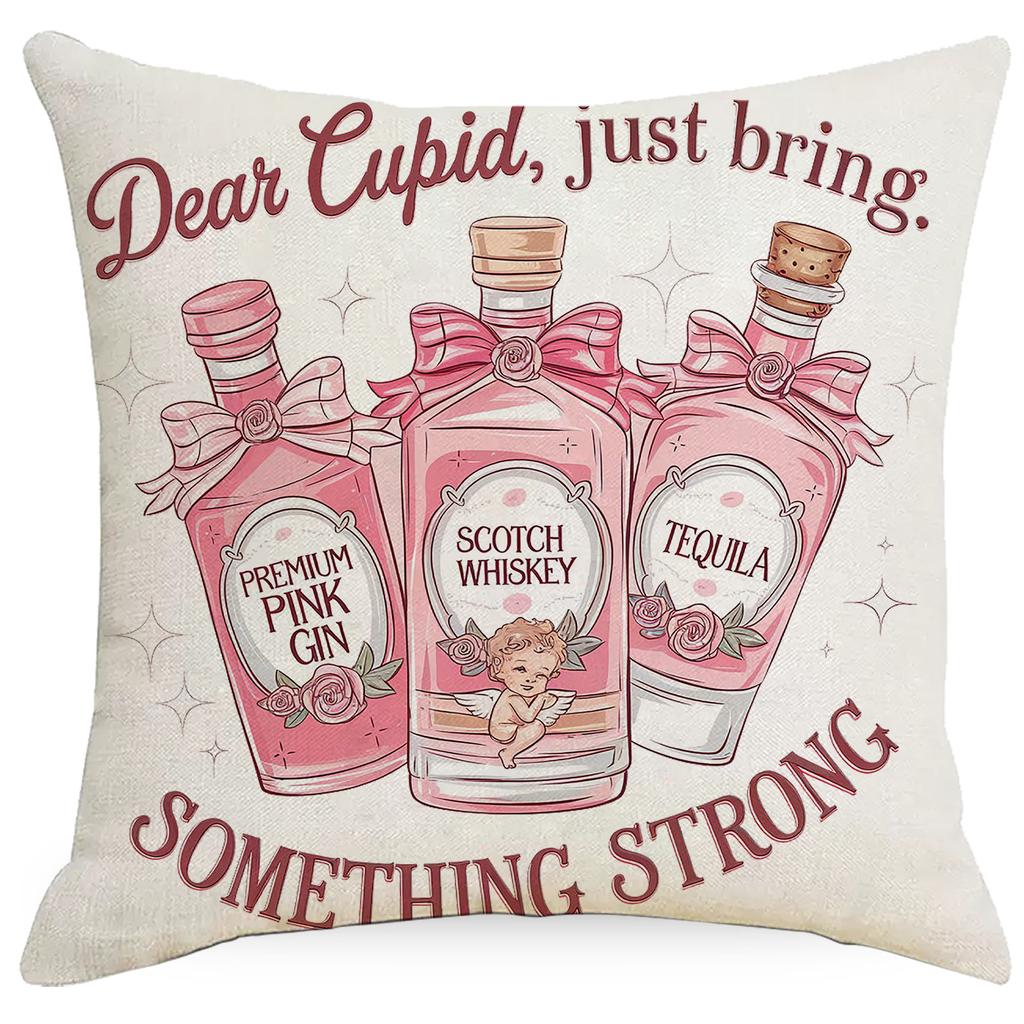 Nowa Poszewka na Poduszkę Walentynkową Anioł Skrzydła Miłości Nadruk Dekoracja Świąteczna Poszewka na Poduszkę Sofa