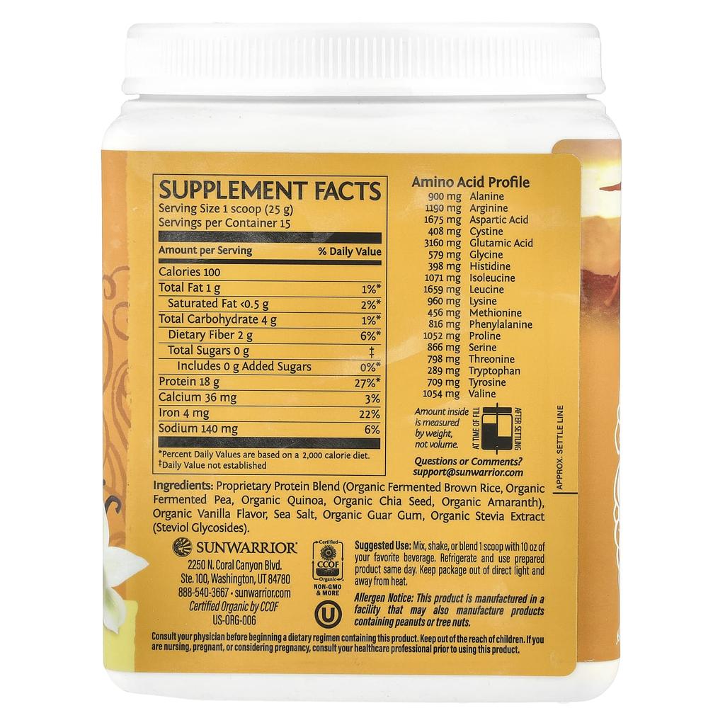 Protein Classic Plus, Plant Based, Natural, 375G (13.2Oz)