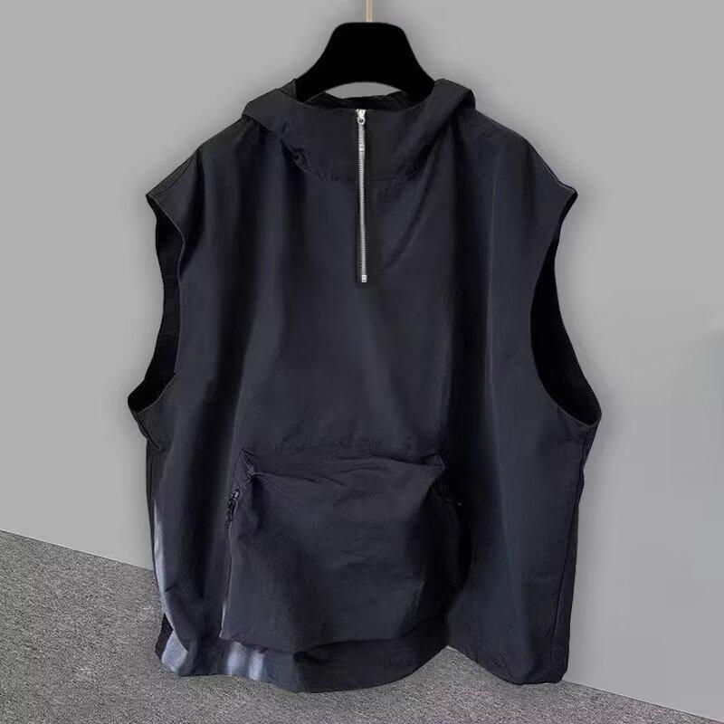 

Мужской жилет без рукавов в японском стиле в стиле ретро 2025 года — модный, свободный крой для лета 3XL