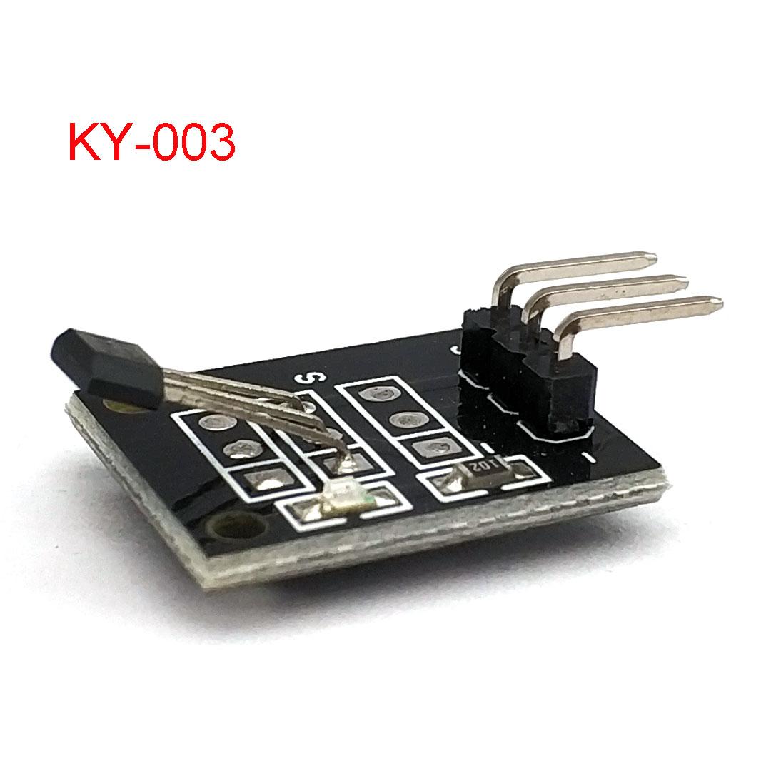 

KY-003 A3144 Standard Hall Magnetic Sensor Module Works with Arduino Boards for Arduino KY-003 3144