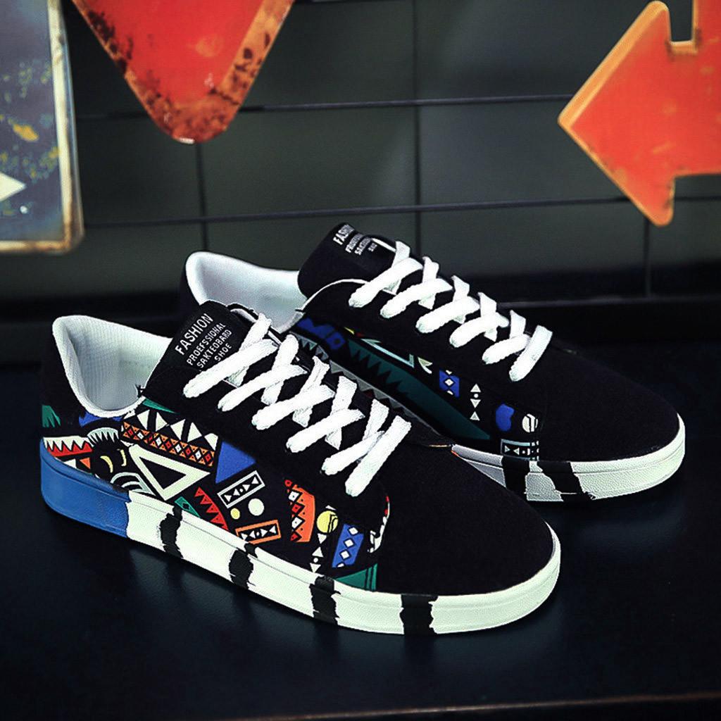 Fashion Sneaker Shoes for Men Casual Shoes Fashion Men's Colorfor Shoes Canvas Sport Lace-Up Men's Men's Suede Classic Sneaker