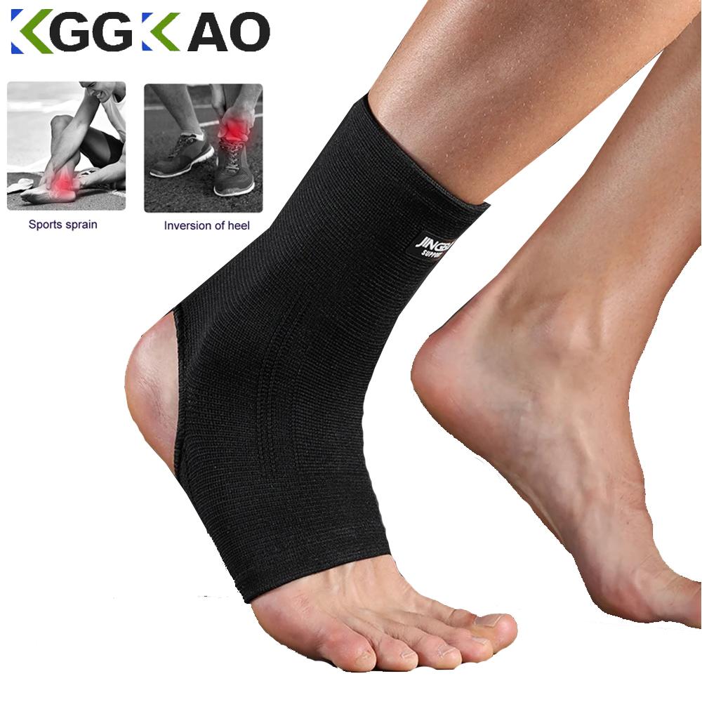 1Pc Ankle Support Compression Ankle Brace Protector For Running Soccer Basketball Nylon Knitted Gym Bandage Ankle Strap