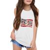 Girls  Kids Summer Crewneck Sleeveless Shirts Tank Tops Independence Day