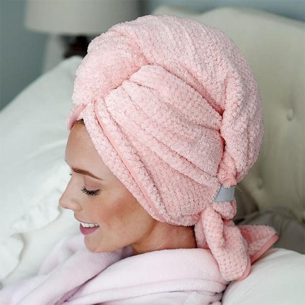 Microfiber Hair Towel Wrap For Women & Kids - Travel & Bathroom Essential - Quick Dry Hair Turban For Curly, Long & Thick Hair 39.37''x23.62''