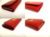 Authentic PRADA Red Saffiano Metal Leather 6 Pics Key Chain #a909  Refurbished