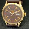REFURBISHED VINTAGE SEIKO 5 AUTOMATIC JAPAN MENS BROWN DIAL WATCH a433722-2