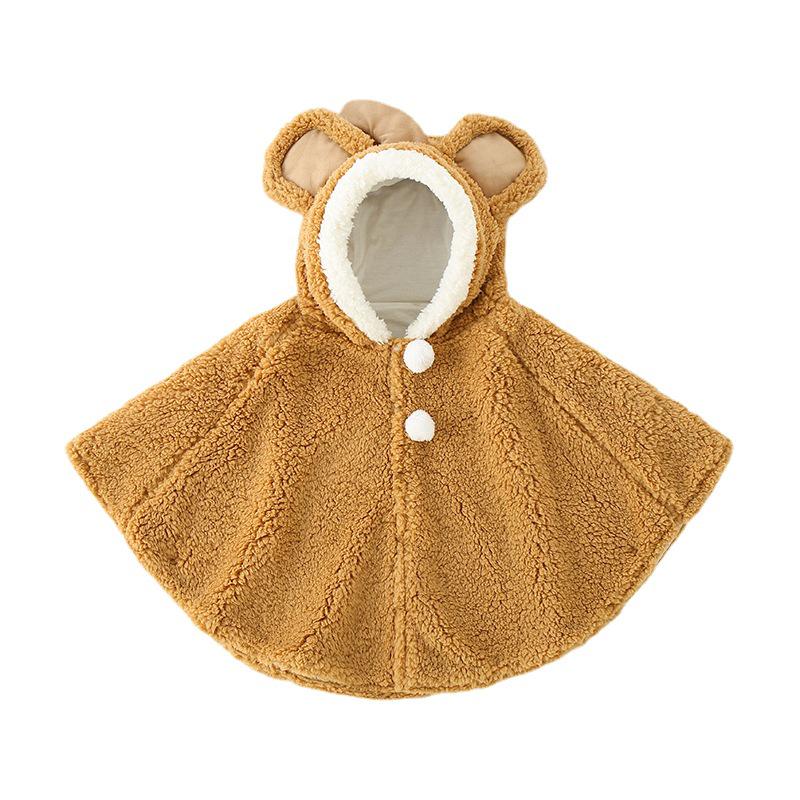 "Cartoon Baby Cape Cloak: Cute Spring, Autumn, Winter Shawl for Boys & Girls"