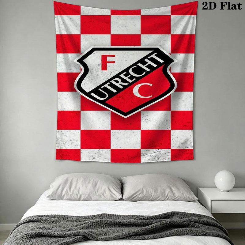 FC Utrecht Wall Hanging Printed Fabric Blanket Decorative Tapestries for Bedroom Living Room Home Decor