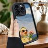 Etui na telefon: Płaski design 2D odpowiedni do etui ochronnego na iPhone 18 17 16 15 14 13 Pro, mała żółta kaczuszka zabawka, idealny na święta Bożego Narodzenia i Halloween