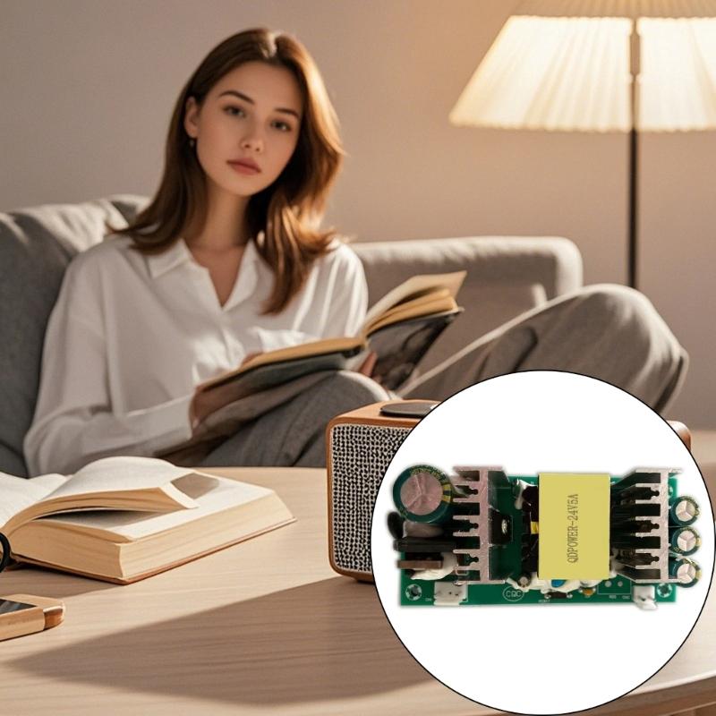 Energy Efficient Switching Power Supply 120W Providing Stable 24V 5ADC from Wide 100-240V AC Input Design Ideal for Monitoring Equipment