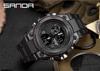 Sanda Men's Tactical Waterproof Multifunctional Digital Watch with Large Dial and Night Glow.