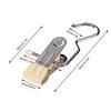 10pcs Stainless Steel Clothespin Pants Clamp Non-slip Trouser Hanger Practical Multi-function Durable Exquisite with Swivel Hook