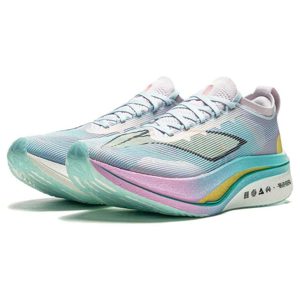 Li Ning Fei Dian 4 Elite Cotton Candy Carbon Plate Cushioning High Resilience Non-Slip Wear-Resistant Breathable Low-Top Running Shoes ARMU007-11