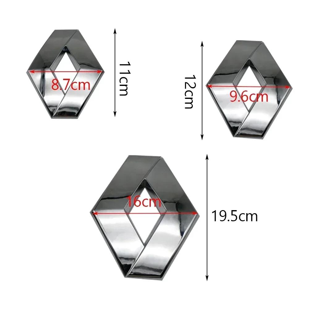 

Hub Caps For Renault Car Badge Styling Front Head Hood Bonnet Emblem Rear Tail Bumper Trunk Sticker 1Pcs 11x8.7cm 12x9.6cm 19.5 11x8.7cm