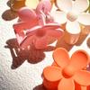 8 / Set of Women's Fashion Flower Clip Frosted Small Hair Clip Macaron Color Flower Clip Neutral Color Flower Clip