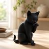 3D Printed Cat Statue Minimalist Tabletop Decoration Nordic Style Kitten Sculpture  Home Decor