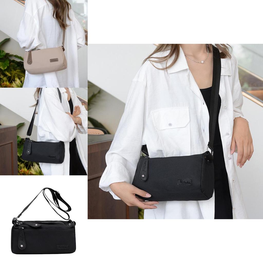 Elegant Nylon Crossbody Bag For Women 2024 Fashion Trendy Shoulder Bag With Zipper