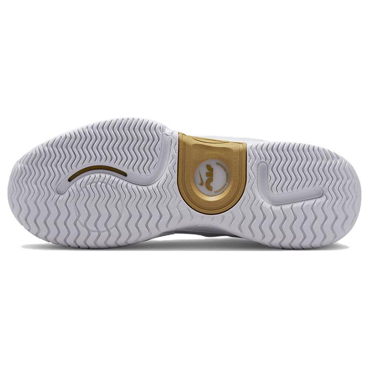 New Nike X Naomi Osaka Court Air Zoom Gp Turbo 'White Metallic Gold' Women's DX0341-100