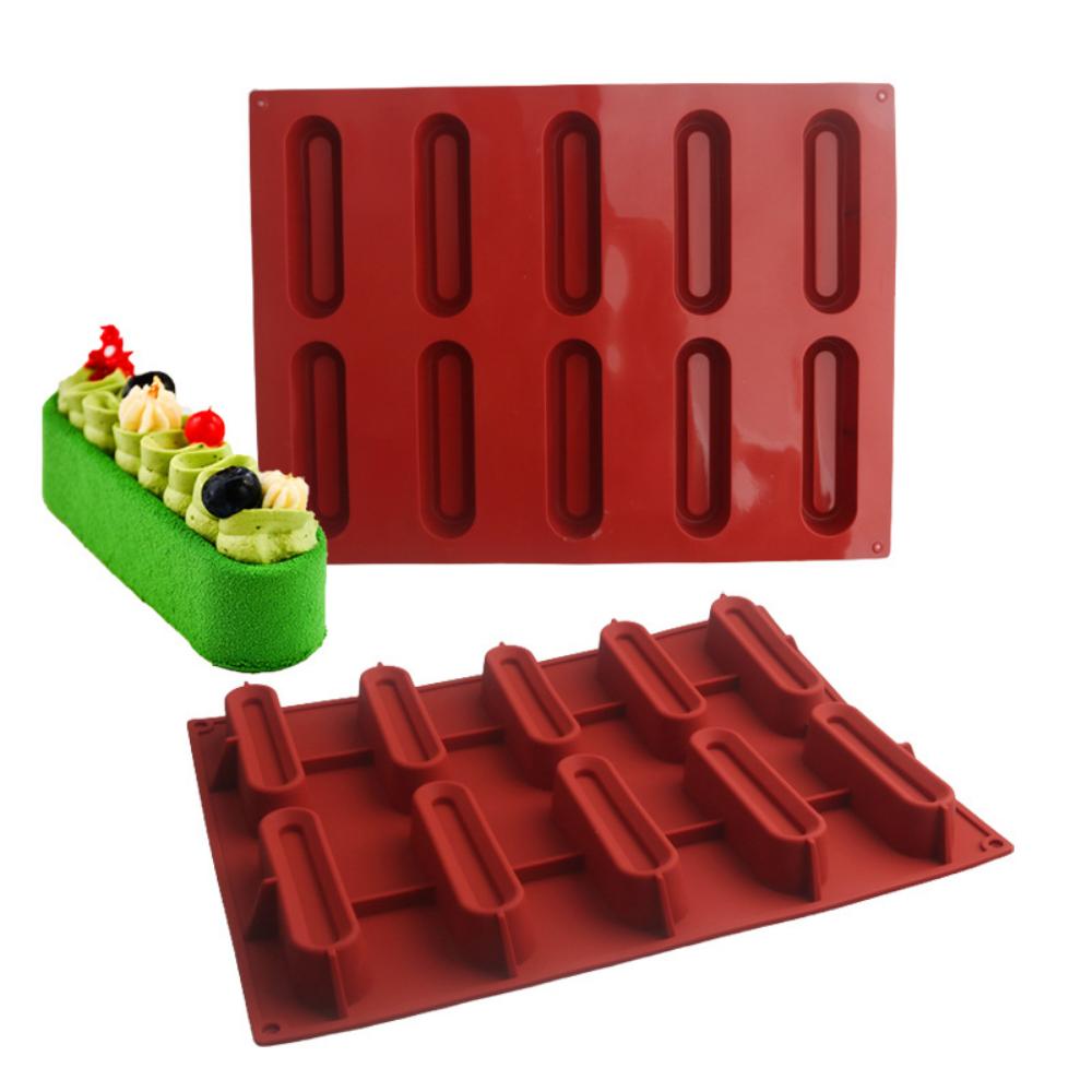 10 Długie Paski Mus Silikonowe Formy Gospodarstwa Domowego Pomocnicze Gotowane Na Parze Ciasto Formy Ciasto Czekoladowe
