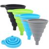 Entonnoir pliable en Silicone pour moteur de voiture, 2 pièces, liquide de lavage, changement de liquide, Portable, changement d'huile