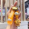 Entzückender Silikon-Giraffen-Schlüsselanhänger Niedliches Cartoon-Design Perfektes Geschenk Für Alle Anlässe