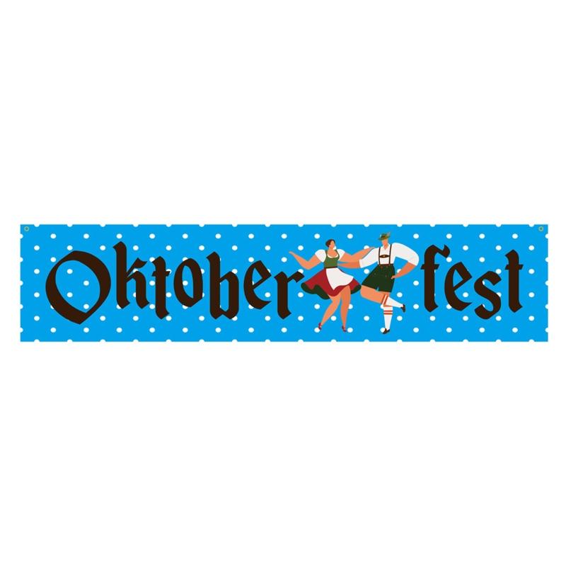 Oktoberfest Festival for Banner for Creative Polyester Reusable Hanging Flag Decor for Home Holiday Party Decoration Gif