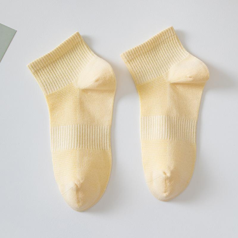 Antibacterial Pure Cotton Socks, Women's Summer Thin Short Socks, Mesh Breathable Women's Short Socks, Sports Anti-ball Boat Socks