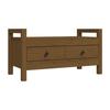 821787 vidaXL Banc d'entrée Marron miel 80x40x43 cm Bois de pin massif