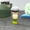 YAQI Ever-Hopeful Men's Wet Shaving Brush Silver Cat's Whisker Synthetic Hair Grooming Tool for Facial Hair Care