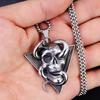 Necklace Retro Snake Skull Men's Pendant